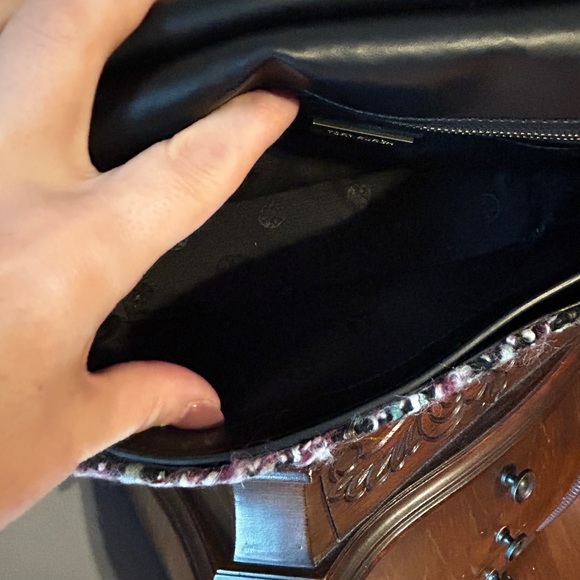 EUC Tory Burch Tweed Converible Shoulder Bag - Picture 10 of 16